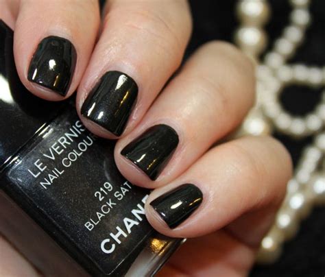 chanel black satin nail polish dupe|chanel le vernis nail polish.